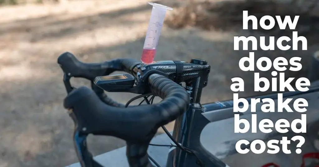 how much does a bike brake bleed cost